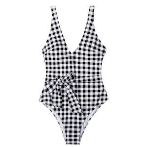 Cupshe Black and White one piece